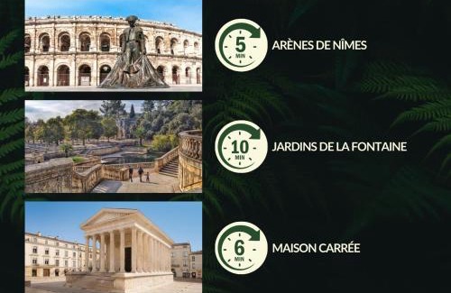 Quartier Administrations Apartment | Logement insolite classé - Nîmes Arènes - Parking