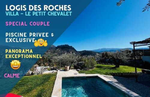 Buis-les-Baronnies Apartment | LOGIS DES ROCHES - 2 VILLAS VUE EXCEPTIONNELLE - Le Petit Chevalet, Le Grand Sabouillon