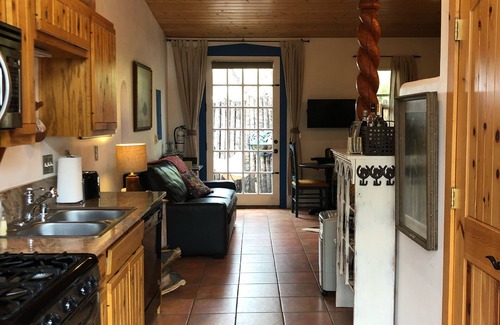 Taos Apartment | LONG TERM RENTAL ONLY: Luna Rosa at Casa Encantada Taos. Private Hot Tub.