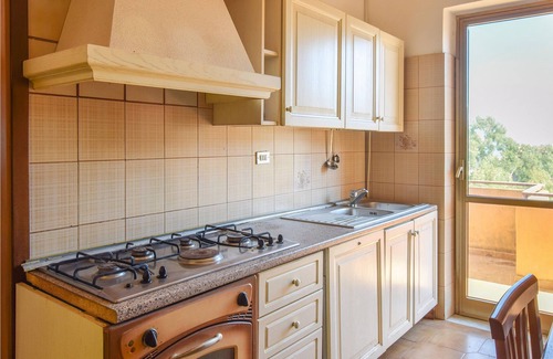 Montauro Apartment | Look forward to a beautiful sea view from the terrace of this vacation apartment.