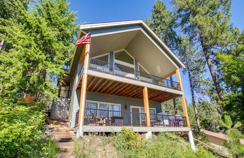 Loon Lake House | Loon Lake Waterfront Retreat 2 Decks and Dock!