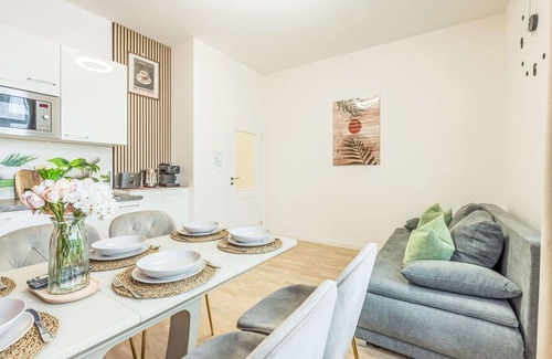 Nove Mesto Apartment | Lovely apartment for 6 guests with WIFI, TV, pets allowed and parking