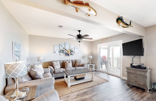 Silver Cay House | Lovely beachfront home with a private dock & spacious deck - dogs welcome
