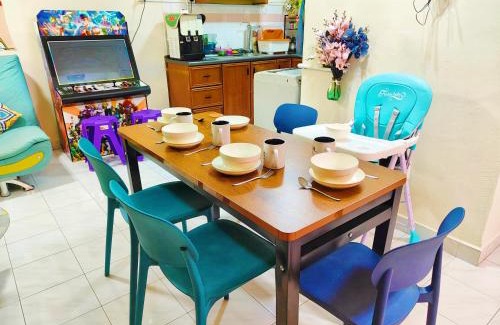 Taman Mahajaya Apartment | Lucky Cat homes , arcade machine, TVbox majong , big moon