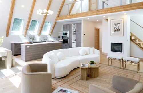 Hampton Bays House | Lux A-frame: Secluded pool retreat & walk to beach