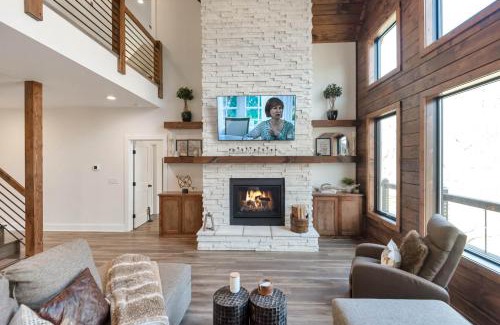 Lansing House | Lux Riverfront Retreat- Hot Tub, Game Room, Views!
