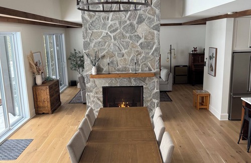 Orford Ski Chalet | Luxurious 4 Bedroom Lakehouse, Ski, Outdoor, Double sided Fireplace