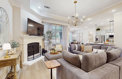 Sachse House | Luxurious home w/sparkling private pool, large yard w/games, & Pack N Play