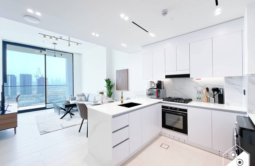Jumeirah Village Circle Apartment | Luxury & Comfort 1B at Binghatti Amber & Balcony