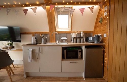 Glandyfi Cabin | Luxury Ensuite Wooden Glamping Cabin With Hot Tub