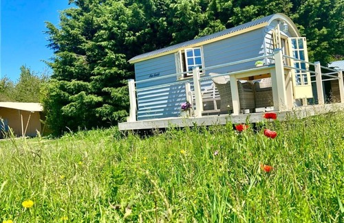Ham RV Rental | Luxury Glamping Kent Coast; Shepherds Huts & Safari Tents on Site hot tub