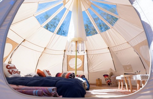 Buffalo Mills Resort | Luxury Glamping Yurt at River Mountain-Near Lodge