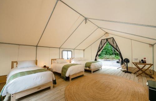 Corinth Other | Luxury Group Safari Tent Complete with Firepit and Patio, Perfect for a Weekend Escape to the Adirondacks