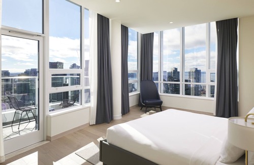 Belltown Hotel | Luxury Lake Union Penthouse with Iconic Space Needle Views & Hot Tub Retreat