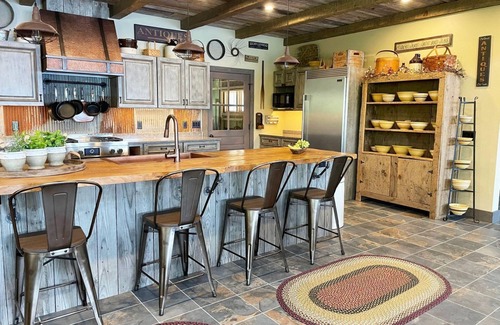 Sullivan Cabin | Luxury Lakehouse - private dock & small beach, kayaks, and fire pit near Acadia.