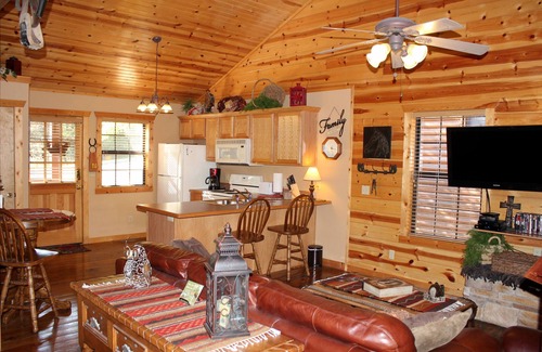 Branson Cabin | Luxury Log Cabin - Fireplace - Bath - WIFI - Cable - Porch - Pool - Resort