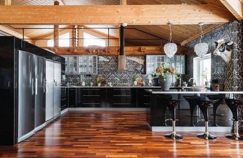 Skelleftea O Villa | Luxury Log Home villa right on the river in Sweden