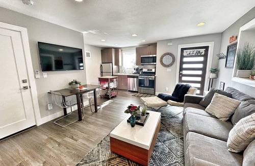 Sabin Apartment | Luxury Private Apartment - Kitchen, Washer & Dryer, Sleeps 4, Prime Location!