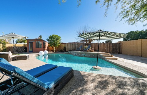 Dobson Ranch House | Luxury Retreat! Heated Pool, Hot tub, grill and close to Everything!