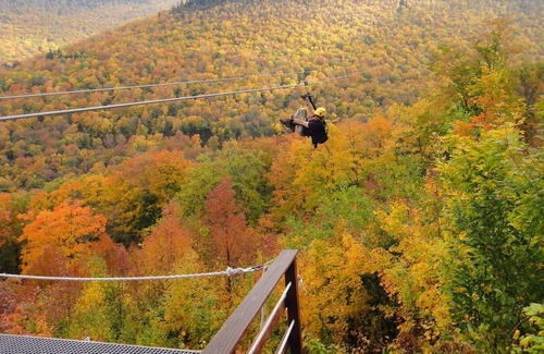 Hunter Condo | Luxury Retreat on Hunter Mountain w/ Hot Tub, Sauna, Pool, Zipline, Hike