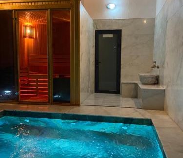 Mentese Villa | Luxury Stone House With Turkish Hamam, Sauna, İndoor and Outdoor Pool in Fethiye