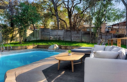 Barton Hills House | Luxury Zilker Home Pool Hot Tub Kitchen