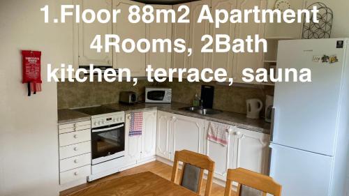 Mantyharju Apartment | Mäntyharju keskus, yksityishuoneita keittiöllä tai koko 88m2 asunto