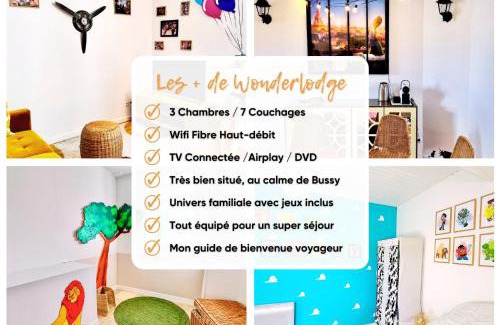 Bussy-Saint-Georges Apartment | Maison WonderLodge - Déco Disney - Jeux pour tous - Proche Disney et Paris