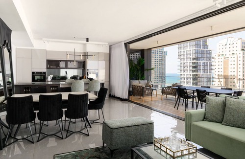 Kerem HaTeimanim Apartment | MAMAD Luxury 2BR with Terrace & Sea View by FeelHome