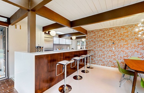 Garden Home-Whitford House | MCM home with atrium & yoga area near Nike HQ, Intel & Washington Square Mall