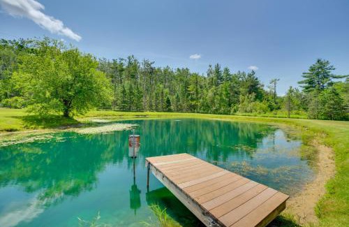 Mio House | Michigan Cabin with On-Site Fishing Pond and Deck