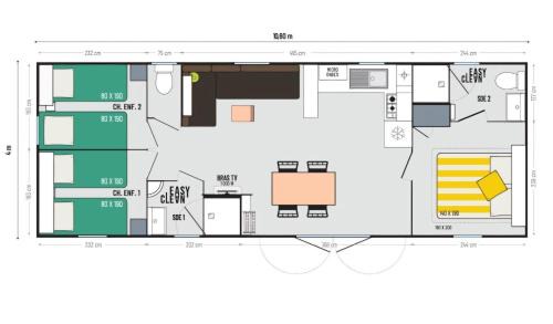 Vendays-Montalivet House | Mobil Home 6 Personnes Camping 5 étoiles Montalivet