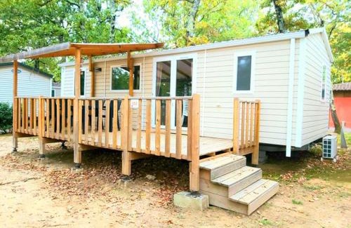 Lagorce Other | Mobil home climatisé 6pers. 3CH camping domaine de chaussy 5* Ardèche