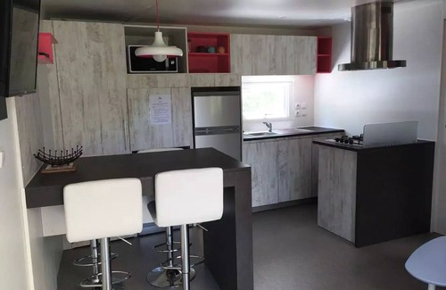 Saint Maime House | Mobil-home Premium + 40m² (2ch - 5pers) + TV + LV + BBQ + Clim + 2 SDB 5 people