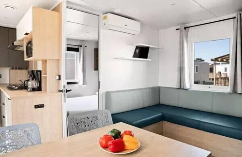 Lagorce House | Mobile home - Aufgedeckte Terrasse