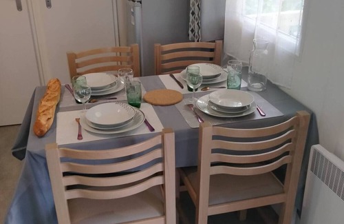 Coulanges RV Rental | Mobile Home 'Mobil-home Domaine De Dugny' with Lake View, Private Terrace and Private Garden