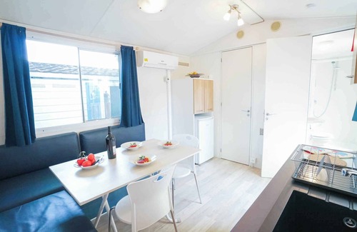 Mazzorno Sinistro House | Mobilehome with air conditioning, terrace and pool