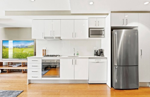 Waverton Apartment | Modern 1BR Apartment with Balcony, Steps from Waverton Station