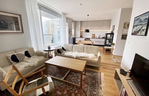 Hliðar Apartment | Modern, 2-bedroom apartment 15min walk from downtown Reykjavik. Free parking.