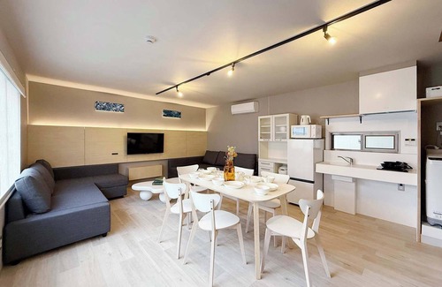 Hiroshima City Centre Apartment | Modern 2-Story Apt Near Peace Park Sleeps 10