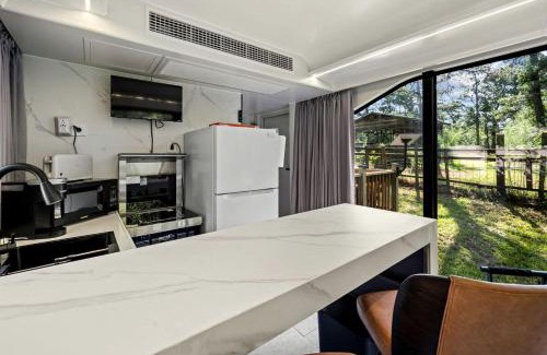 St. Stephen House | Modern Airstream Glamping with Pond Views in Rural South Carolina