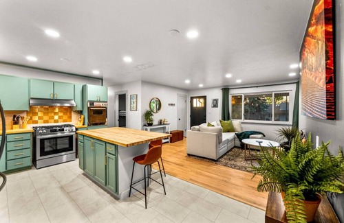 Scenic Heights Apartment | Modern Arvada Suite | Sauna & Games