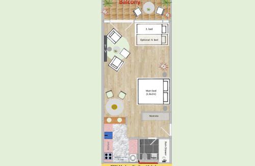 Oerlikon Apartment | Modern City Studio with Balcony