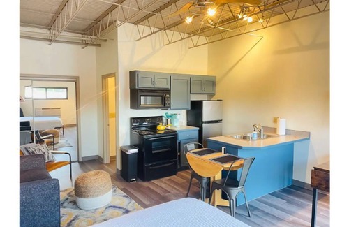 Tahlequah Apartment | Modern Downtown Studio living! Walker’s paradise!