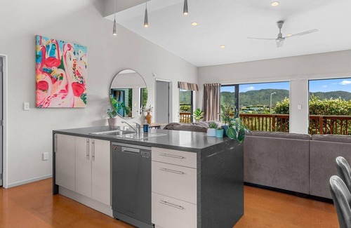 Mangawhai Heads House | Modern Family Retreat - Modern, spacious, sunny holiday home with rural views
