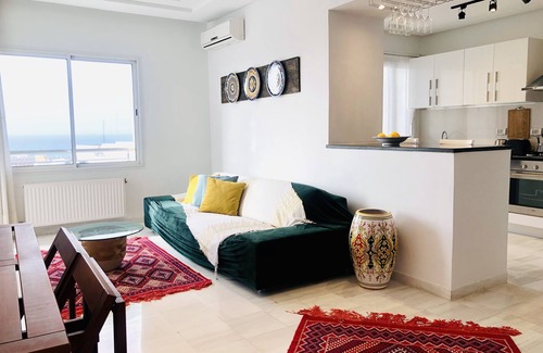 Sousse - Monastir Apartment | Modern & fully equipped apartment with sea view 8 min away from hotel Mövenpick
