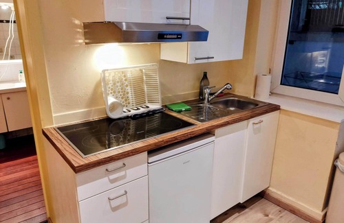 Etterbeek Apartment | Modern half-basement 1BR near Montgomery & VUB