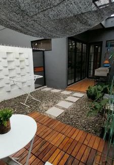 South Tangerang House | Modern Home of Sun Patio & BBQ & Coffee at Bintaro 9