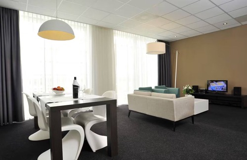 Municipality of Kerkrade Hotel | Modern Hotel Room w/Skybox Experience in Parkstad Limburg Stadium