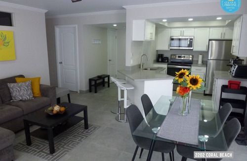 Williams Town Condo | Modern Two Bedroom with Spacious Living room on a Private Beach
